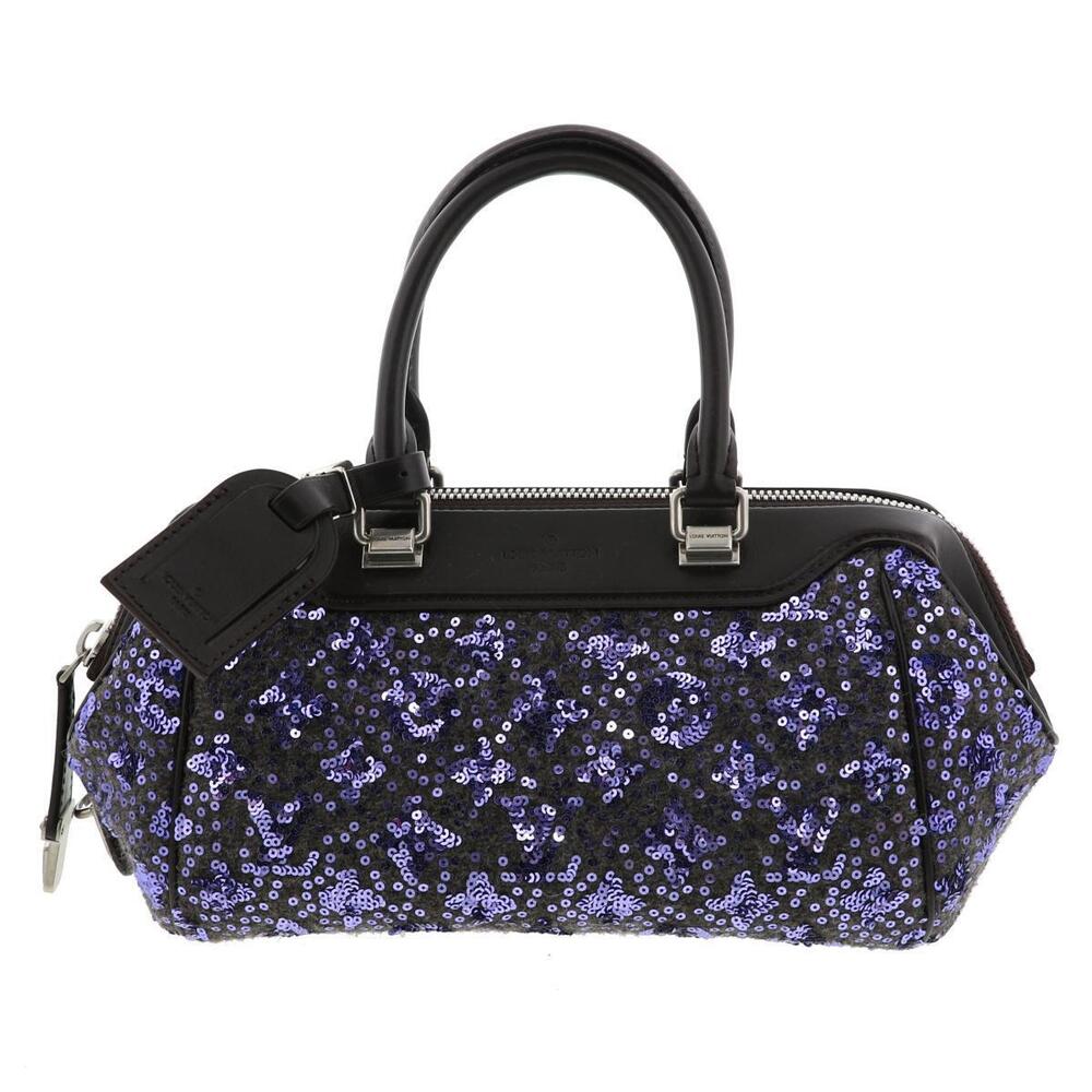 LOUIS VUITTON Express Baby Sequin Bag Handbag Monogram Sunshine Violet